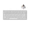 Keychron K2 Pro QMK/VIA Hot-Swappable White Backlit Custom Wireless Mechanical Keyboard - White (K Pro Brown Switch) (K2P-O3)