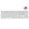 Keychron K5 Pro QMK/VIA Full-Size White Backlit Wireless Custom Mechanical Keyboard - White (Red Switch) (K5P-O1)