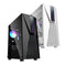 Frontier Trendsonic Vesta Tempered Glass Side ATX Gaming Case (Black, White)