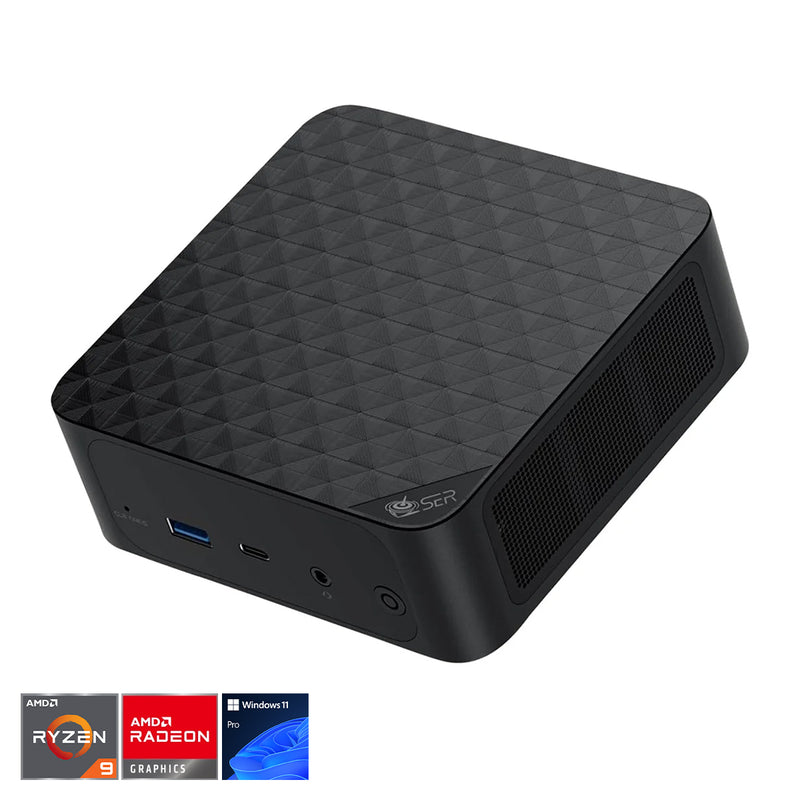 Beelink SER6-P AMD Ryzen 9 6900HX 32GB RAM 1TB SSD Windows 11 Pro Mini PC (Obsidian Black)