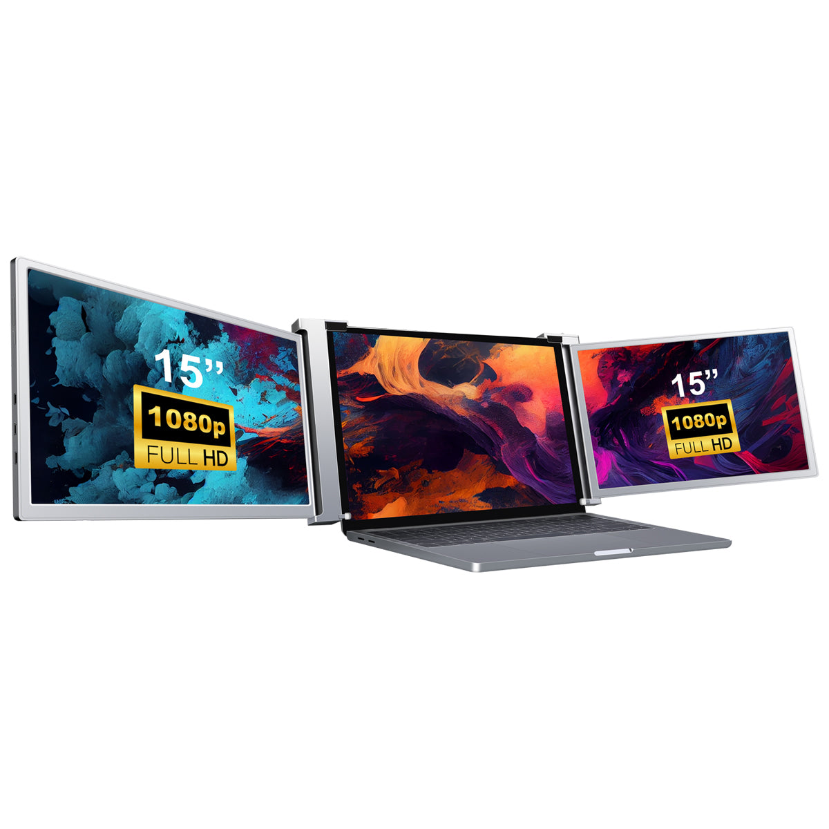 S17 15" FHD (1920X1080) IPS Portable Dual Screen Monitor For Laptop + Sleeve
