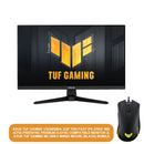 Asus TUF Gaming VG249QM1A 23.8" FHD Fast IPS 270HZ 1MS (GTG) Freesync Premium G-Sync Compatible Monitor | Asus TUF Gaming M3 GEN II Wired Mouse (Black) Bundle