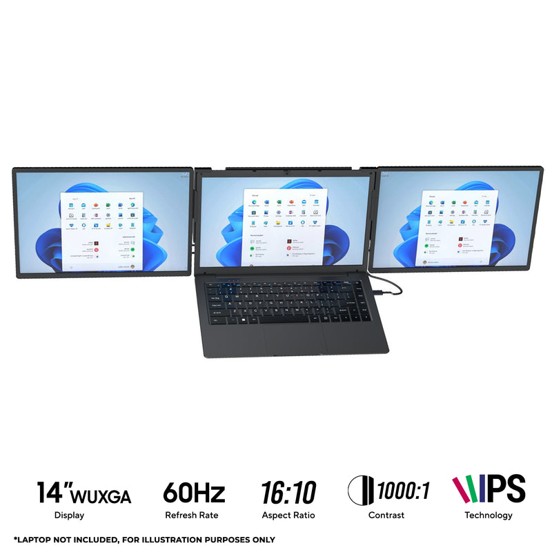 Leo 14 14" WUXGA (1920x1200) 60Hz IPS Triple Portable Monitor