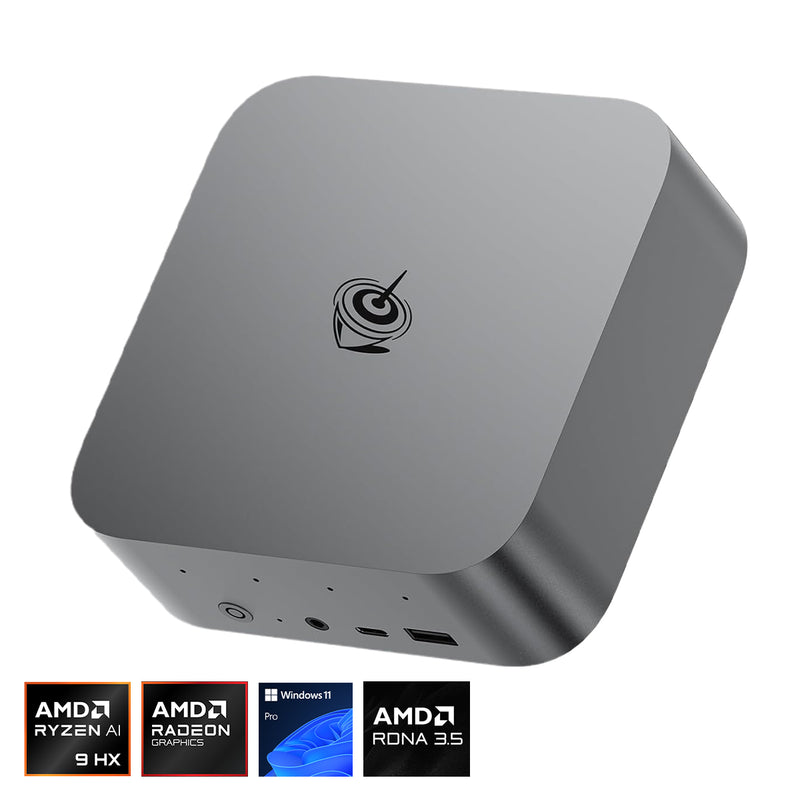 Beelink SER9 AMD Ryzen AI 9 HX 370 Processor 32GB RAM 1TB SSD Windows 11 Pro Mini PC (Space Grey)