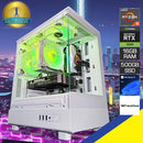 Alpha DB330M White Desktop Gaming PC | AMD Ryzen 5 5500 | 16GB RAM | 500 GB SSD | RTX 3050