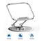 SODI 311 Adjustable Laptop Stand with 360 Rotating Base (Silver)