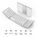 SODI B077T 65 Keys Wireless Foldable Keyboard with Touchpad (Silver)