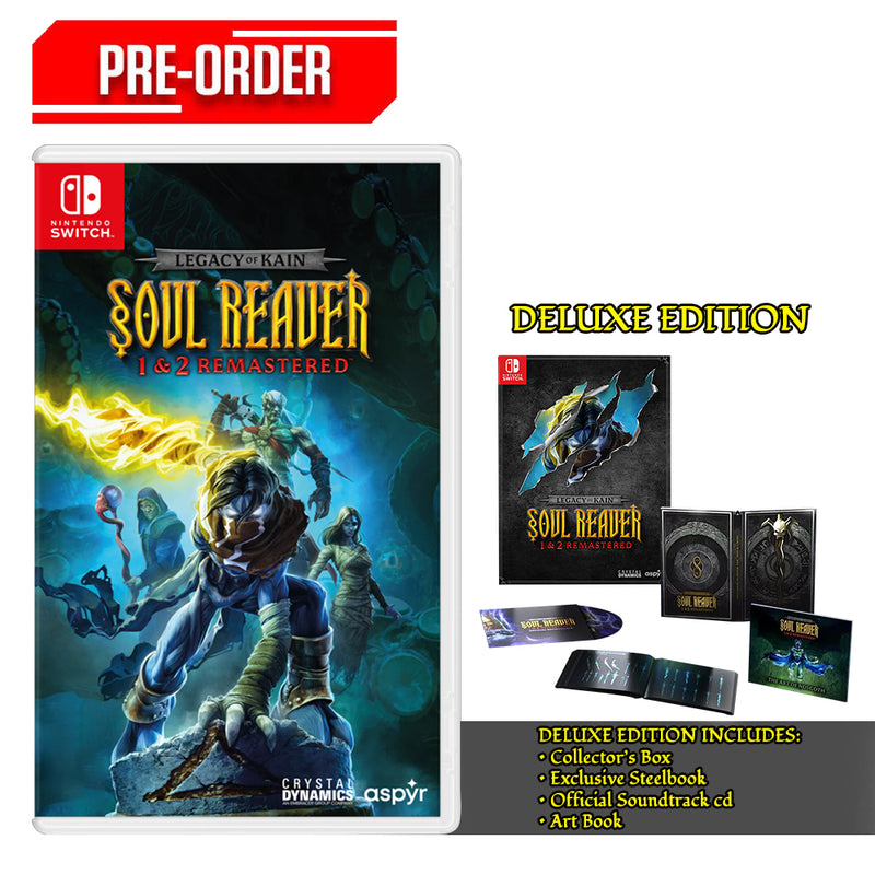 Nintendo Switch Legacy of Kain Soul Reaver 1&2 Remastered Deluxe Edition Pre-Order Downpayment