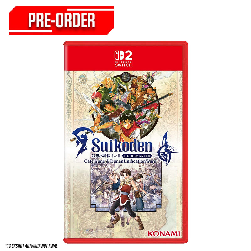 Nintendo Switch 2 Suikoden I & II HD Remaster Gate Rune and Dunan Unification Wars Pre-Order Downpayment