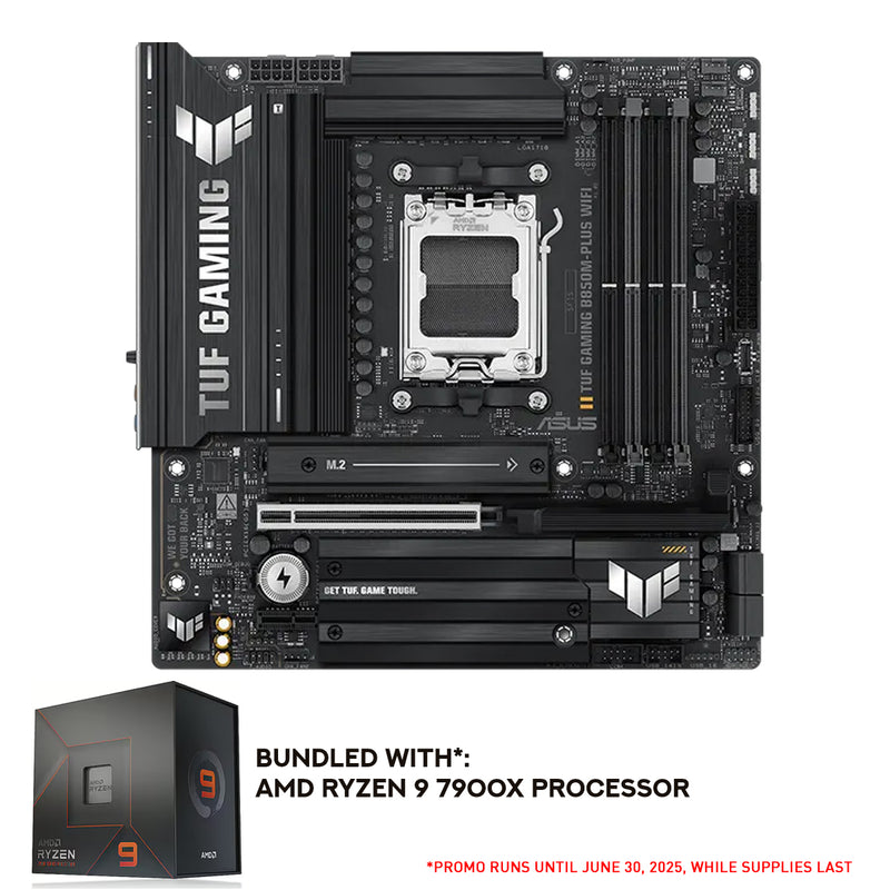 Asus TUF Gaming B850M-Plus WiFi AM5 DDR5 Motherboard + AMD Ryzen 7 5800X Processor Bundle