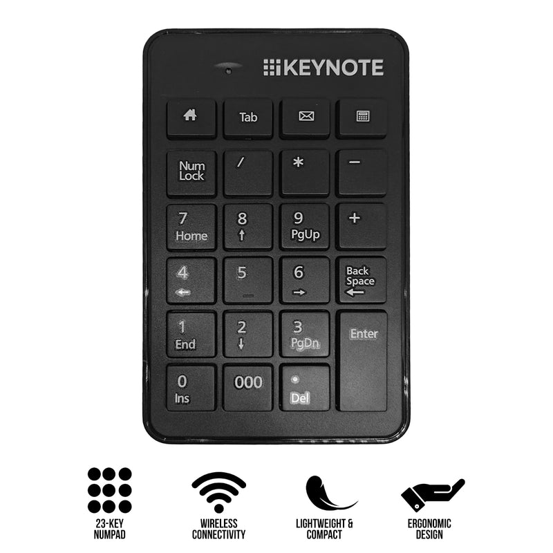 Keynote Multi-Function 23 Keys Wireless Numeric Keypad