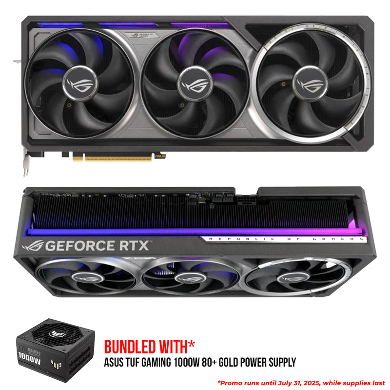 Asus ROG Astral GeForce RTX 5090 OC 32GB GDDR7 Gaming Graphics Card + Asus TUF Gaming 1000W 80+ Gold Power Supply Bundle