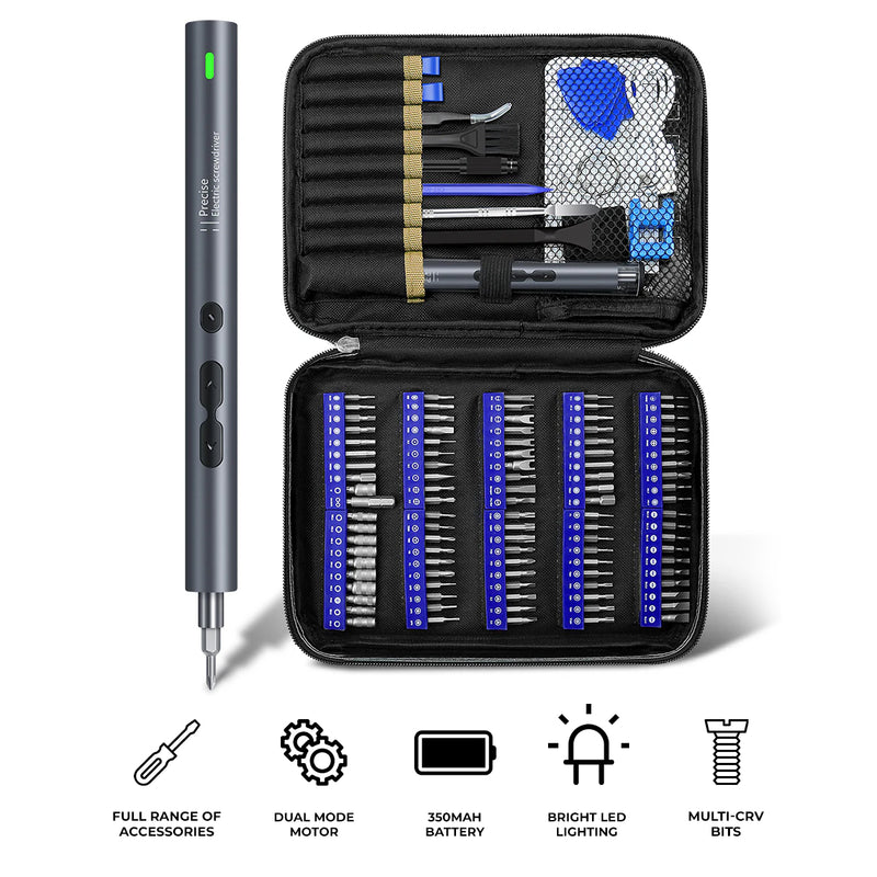 UF Tools 120-in-1 Precision Electric Screwdriver Set (w/ Cloth Bag) (NO-882039)