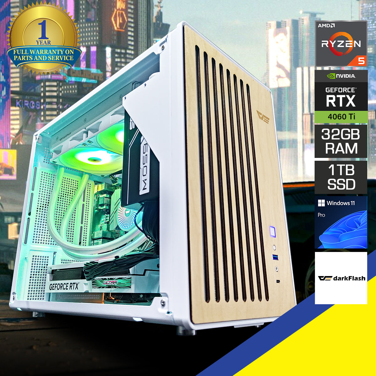Sigma WD200 White Desktop Gaming PC | DataBlitz