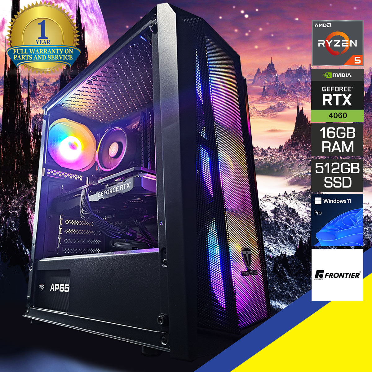 Alpha Cronus Black Desktop Gaming PC | DataBlitz