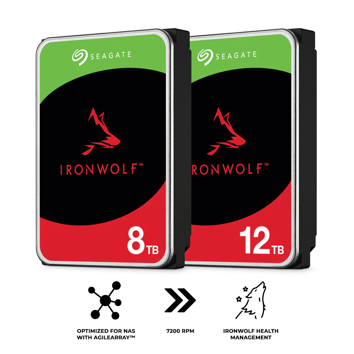 Seagate IronWolf NAS SATA 3.5-Inch 6GB/s 256MB Cache 7200 RPM Internal HDD