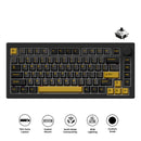 Akko 5075 V3 Multi-Mode RGB Hot-Swappable Mechanical Keyboard (Black & Gold) (Akko V3 Piano Pro Switch) (001-003-002-010-004)