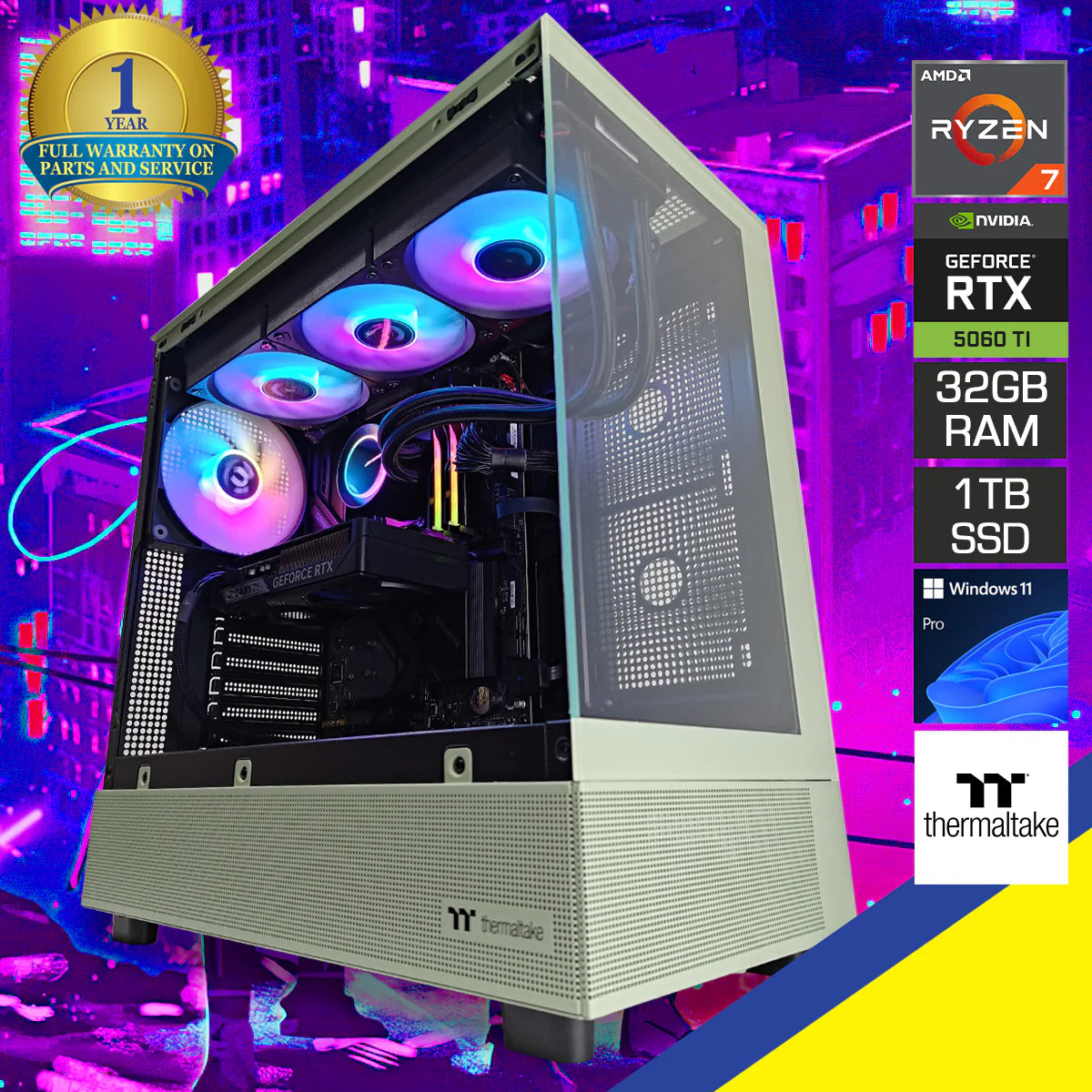 Sophos View 270 Matcha Green Desktop Gaming PC