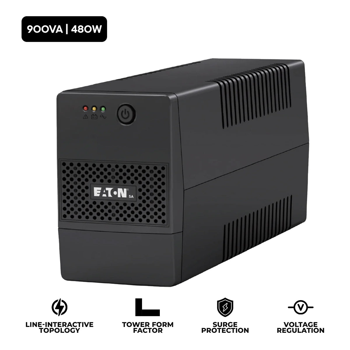 Eaton 5A 900VA 480W Line Interactive UPS (900I-NEMA)