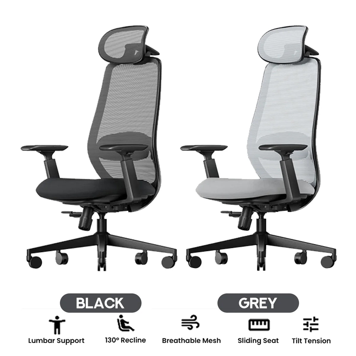 ProtoArc EC200 Ergonomic Mesh Office Chair 