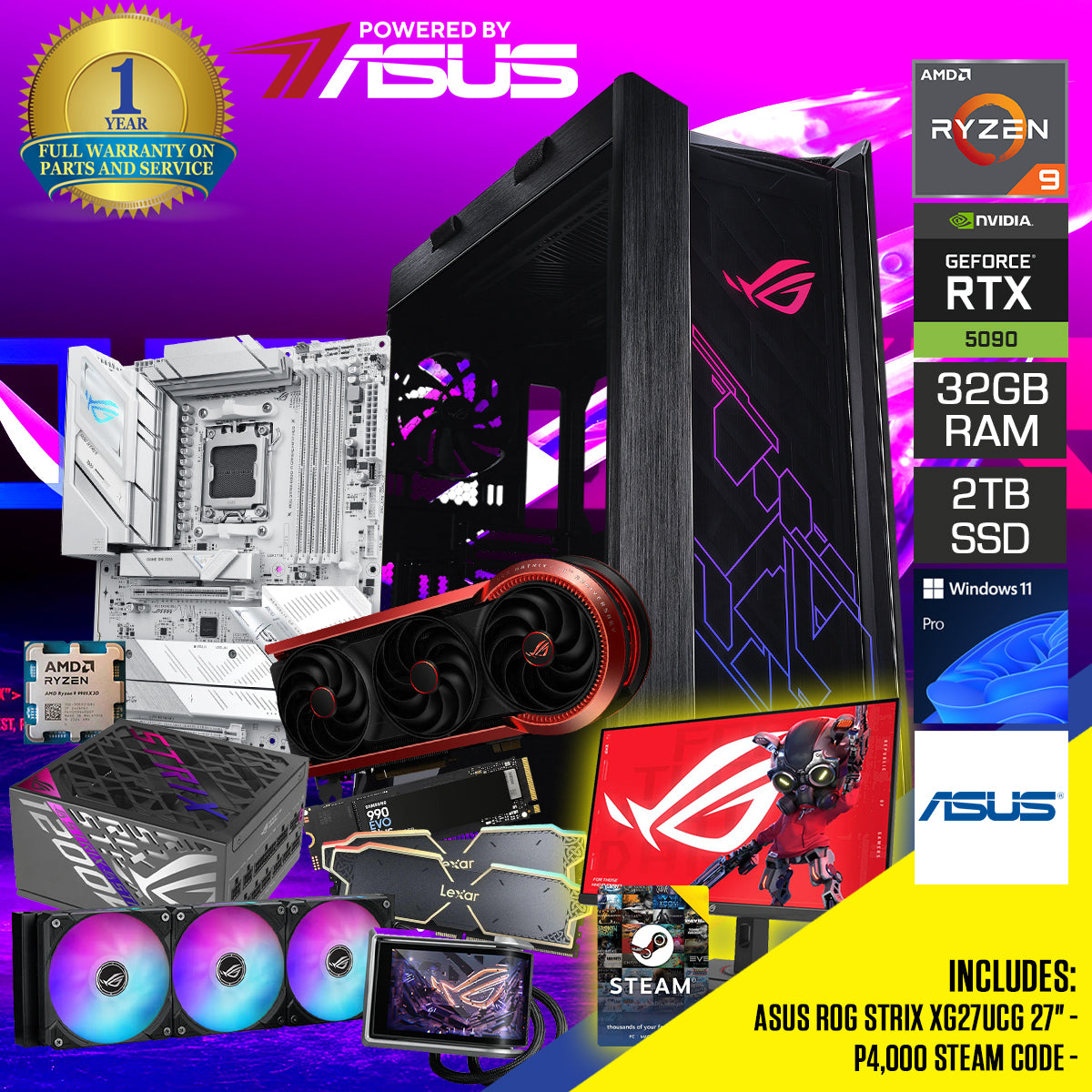 Powered by ASUS: ROG Strix Helios Black Desktop Gaming PC