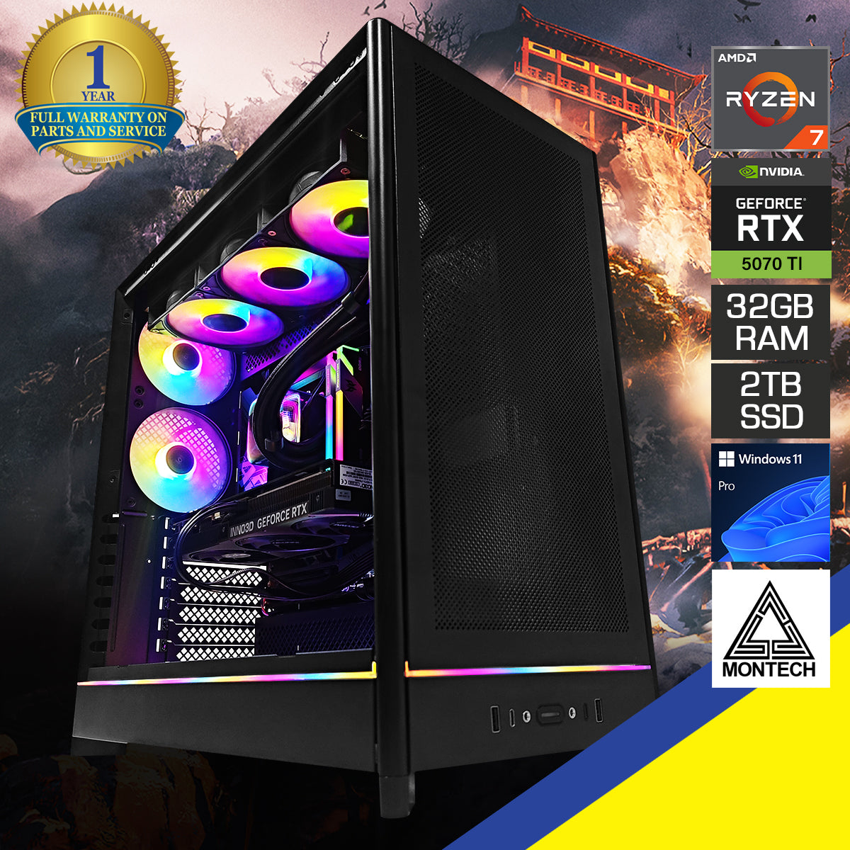 Ultra HS01 Pro Black Desktop Gaming PC
