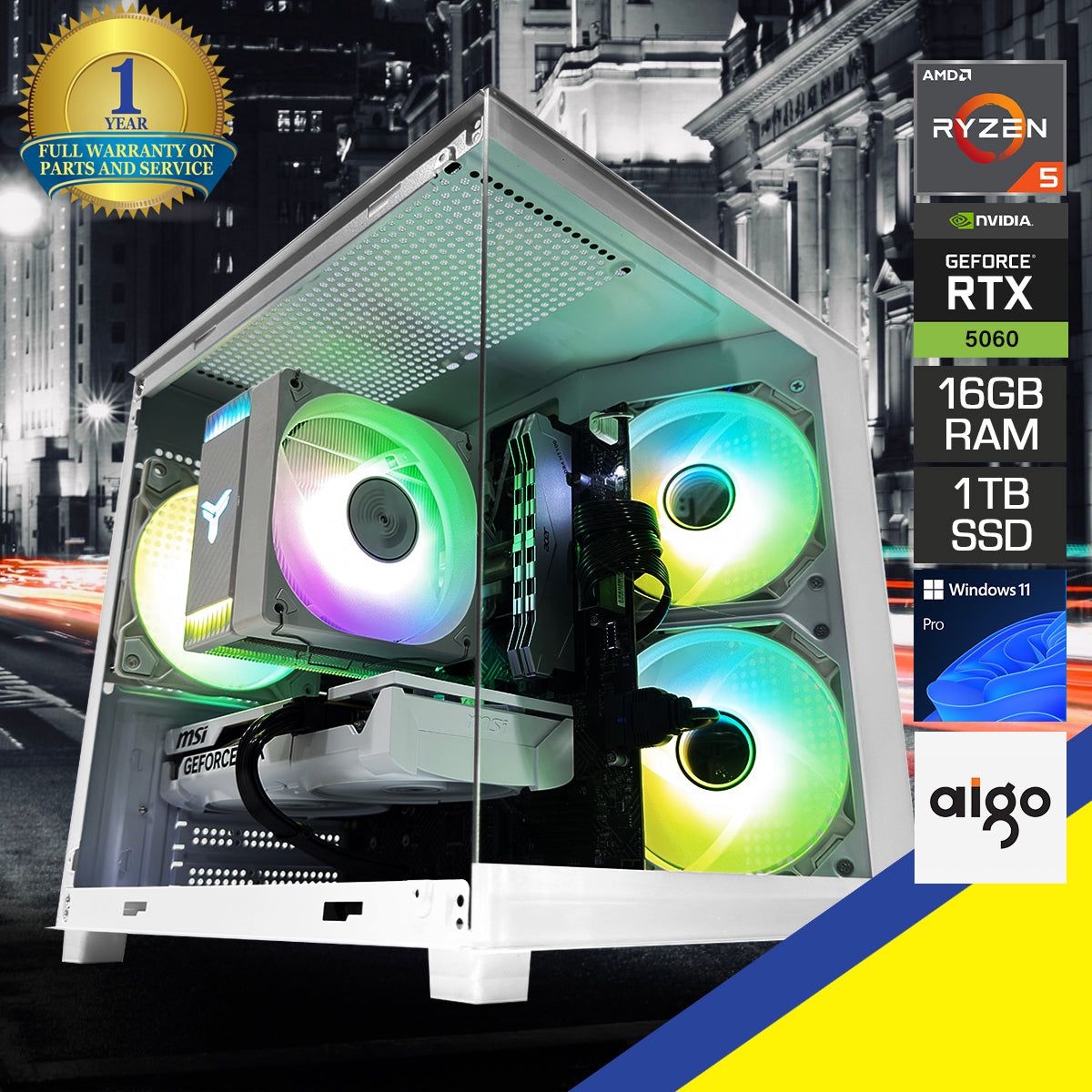 Sigma Apollo White Desktop Gaming PC
