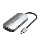 Vention 4-in-1 USB-C Docking Station - USB-C to HDMI + VGA + USB 3.0 + PD - 15M (TQAHB)