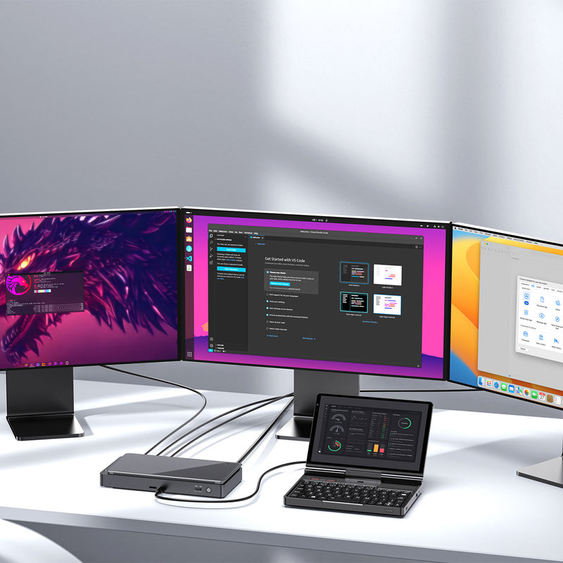 GPD Pocket 4 2025 AMD Ryzen 7 8840U 8.8" LTPS (2560x1600) 144Hz High-Refresh Iris Display 16GB RAM 1TB SSD Windows 11 Home Handheld AI PC + GPD Pocket 4 Protection Case