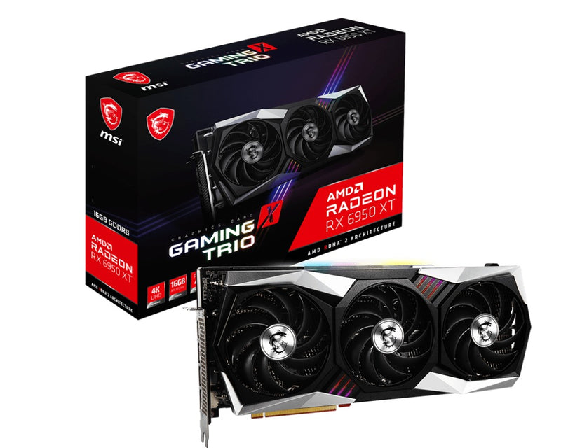 MSI Radeon RX 6950 XT Gaming X Trio 16GB PCIE 4.0 GDDR6 Graphics Card