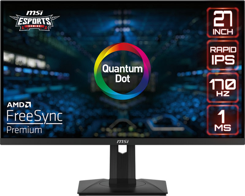 MSI G274QPF QD 27" Flat Rapid IPS 170Hz 1ms GTG Freesync eSports Gaming Monitor