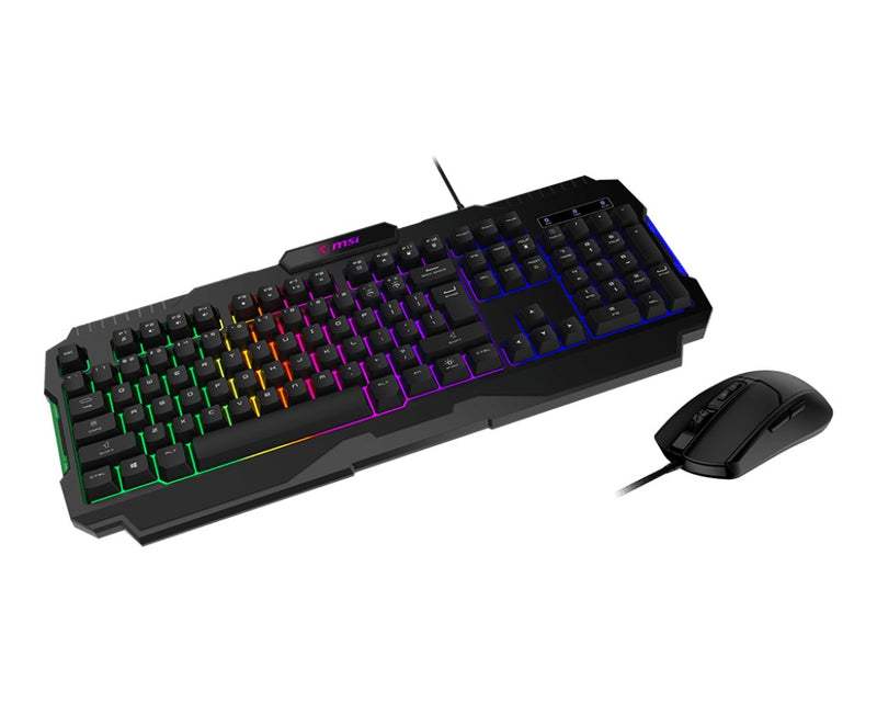 MSI Forge GK100 Combo Gaming RGB Keyboard & Mouse Mat