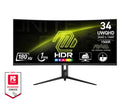 MSI MAG 342CQR E2 34" UWQHD (3440x1440) 180Hz 1ms MPRT VA Curved Gaming Monitor