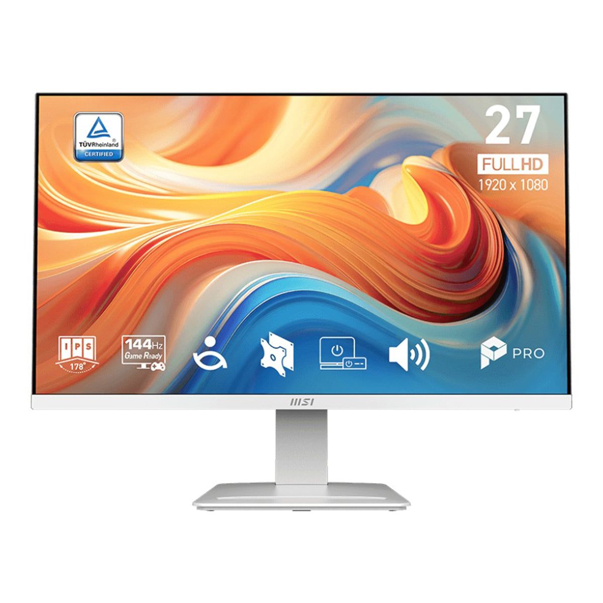 MSI Pro MP273W E14A 27" FHD (1920x1080) 144Hz 1ms MPRT/4ms GTG IPS Business & Productivity Monitor