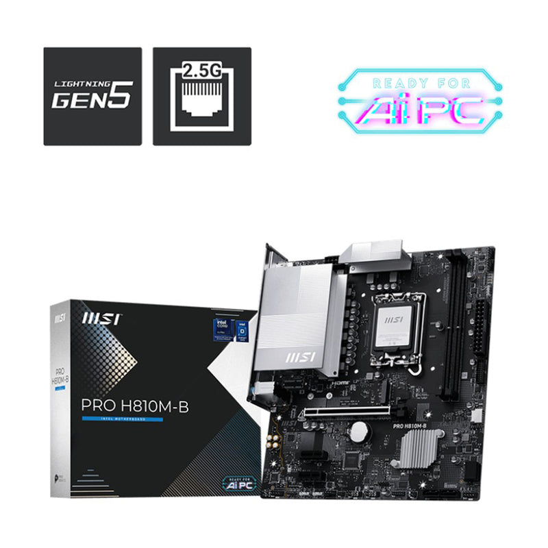 MSI Pro H810M-B DDR5 Intel Motherboard
