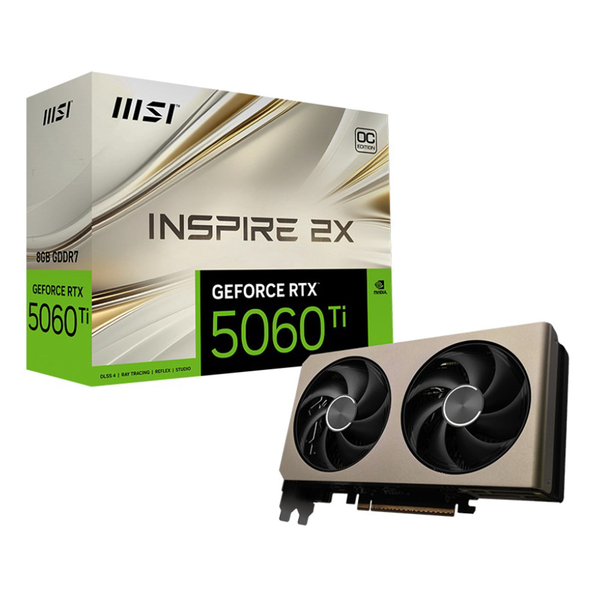 MSI Geforce RTX 5060 Ti 8GB Inspire 2X OC GDDR7 Graphics Card