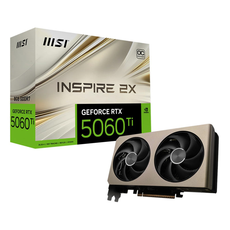 MSI Geforce RTX 5060 Ti 8GB Inspire 2X OC GDDR7 Graphics Card