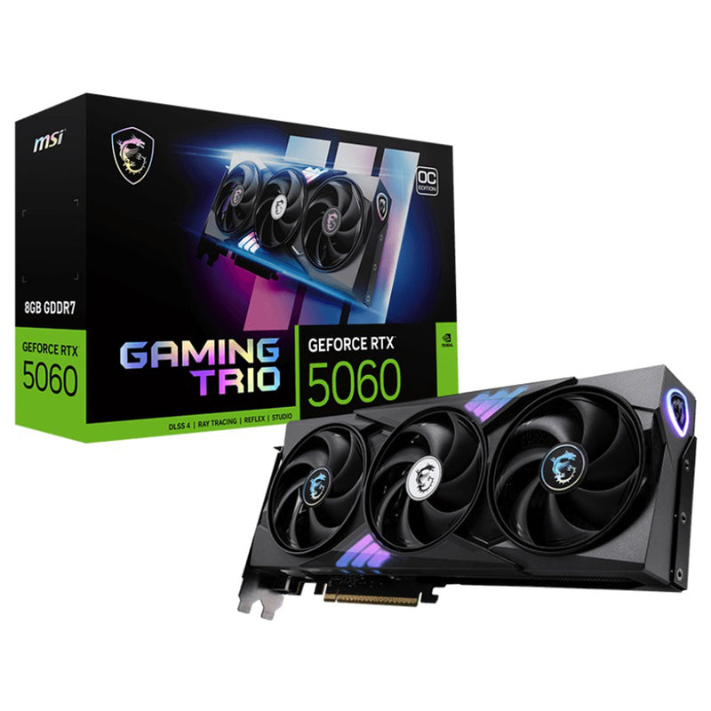 MSI GeForce RTX 5060 8GB Gaming Trio OC Graphics Card