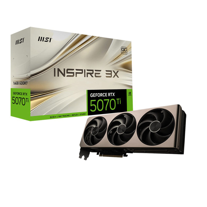 MSI GeForce RTX 5070 Ti 16GB Inspire 3X OC GDDR7 Graphics Card