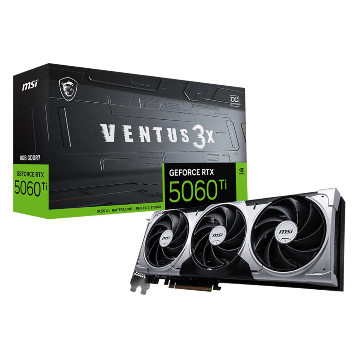 MSI GeForce RTX 5060 Ti 8GB GDDR7 Ventus 3X OC Graphics Card
