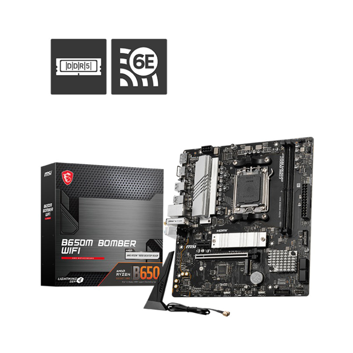 MSI B650M Bomber WiFi AMD Motherboard