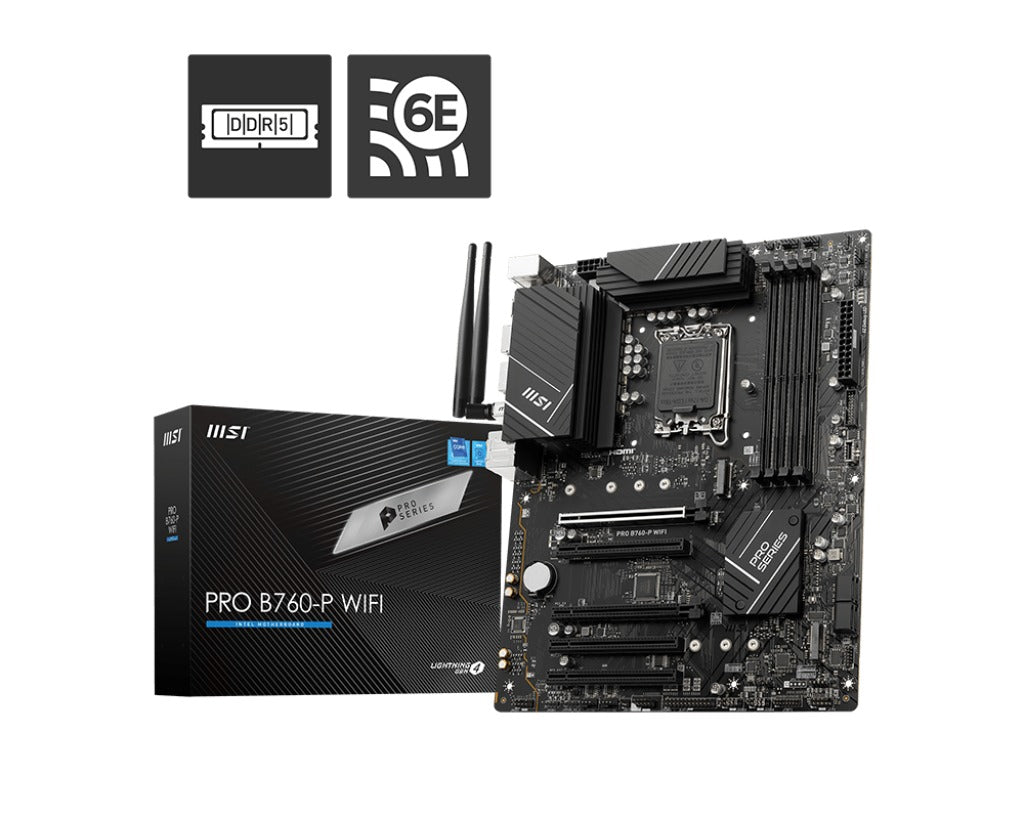 MSI Pro B760-P Wifi DDR5 Motherboard
