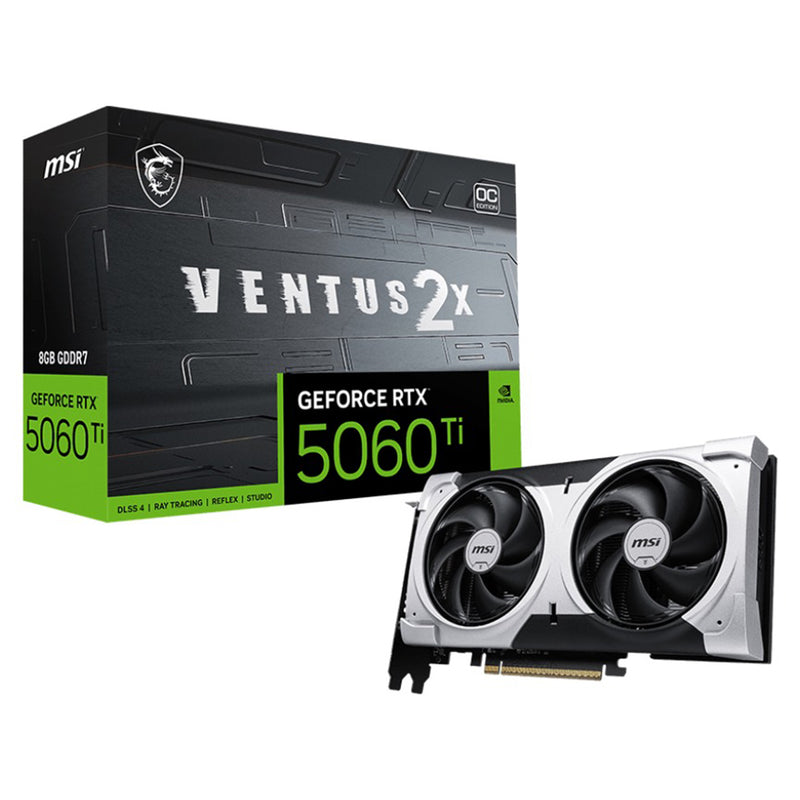 MSI Geforce RTX 5060 Ti 8GB Ventus 2X OC Plus GDDR7 Graphics Card