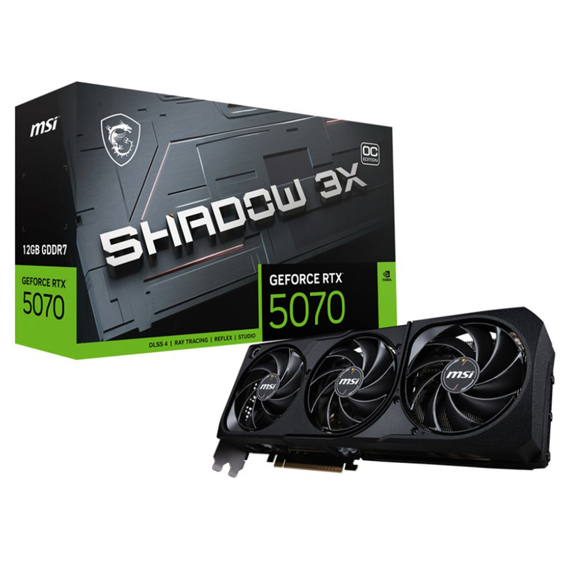 MSI GeForce RTX 5070 Shadow 3X OC 12GB GDDR7 Graphics Card