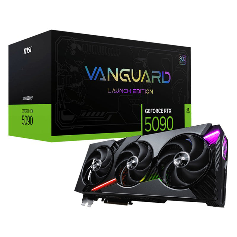 MSI GeForce RTX 5090 32GB GDDR7 Vanguard SOC Launch Ed. Graphics Card