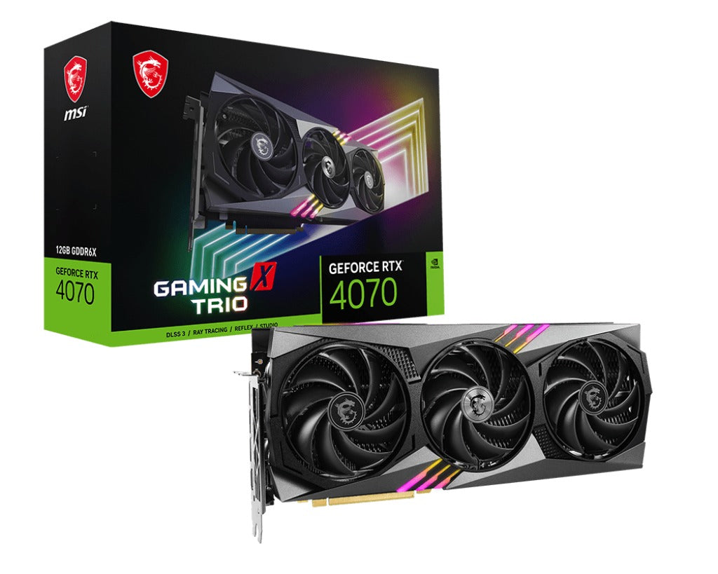 MSI Geforce RTX 4070 Gaming X Trio 12GB GDDR6X Graphics Card