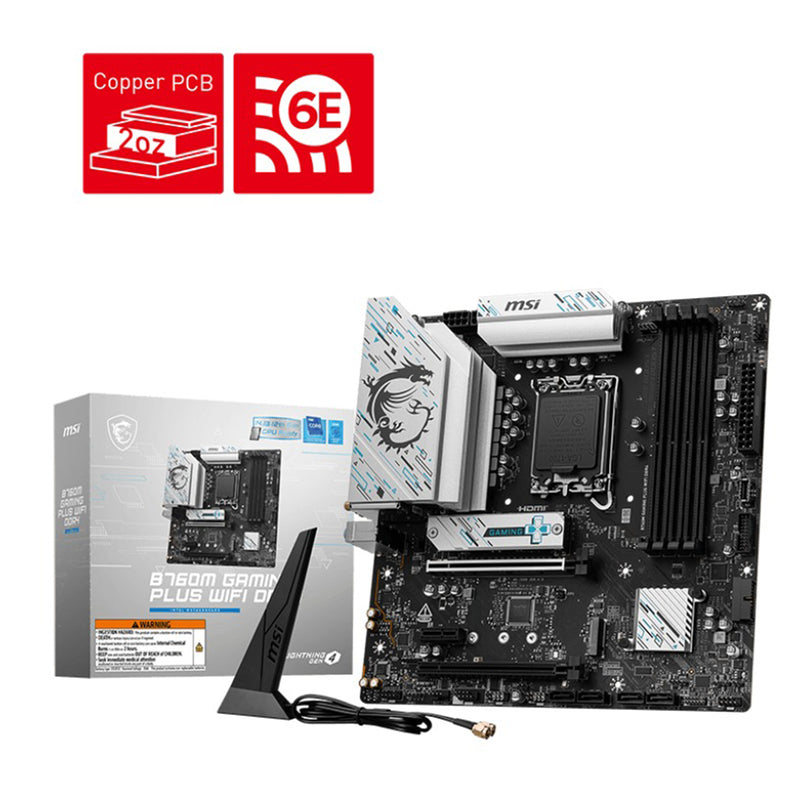 MSI B760M Gaming Plus Wifi DDR4 Intel Motherboard