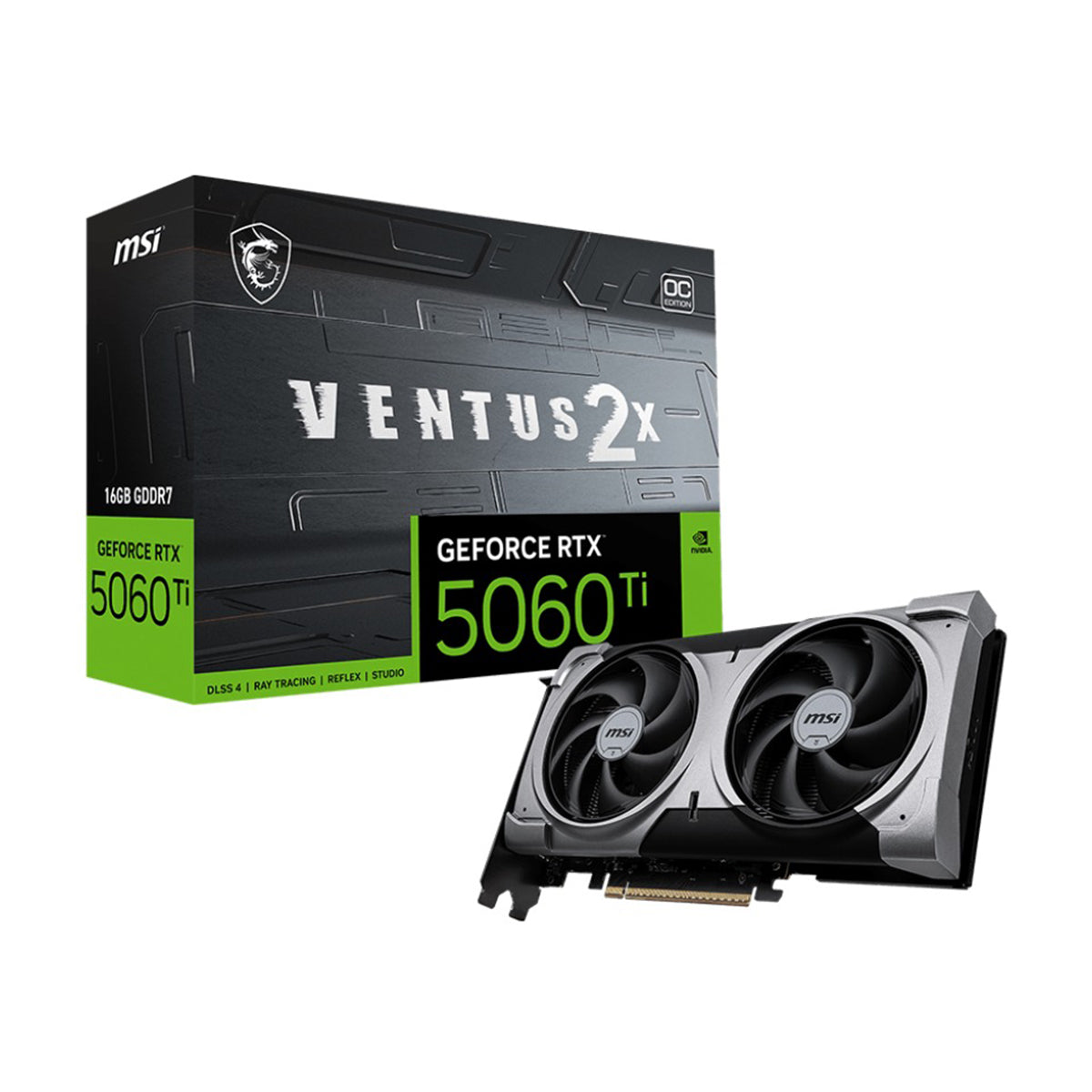 Ray Tracing 16gb Vram Graphics Card MSI Geforce RTX 5060 Ti