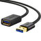 UGreen USB 3.0 A Male To Female Extension Cable - 1M (Black)