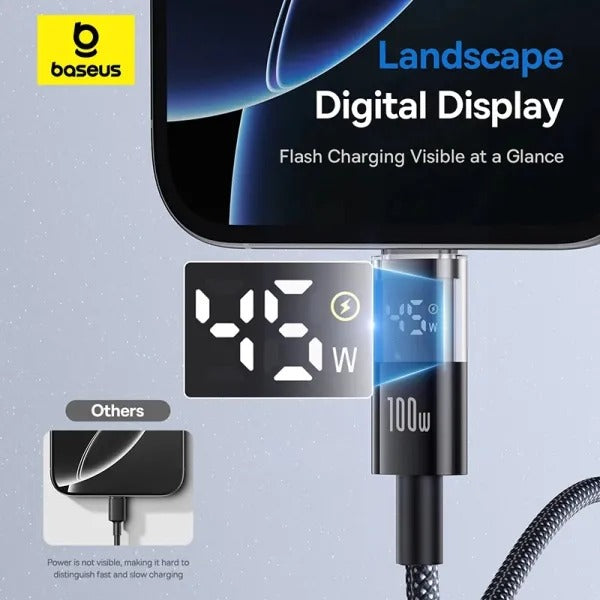Baseus Display II Fast Charging Data Cable USB-C to USB-C 100W 2M